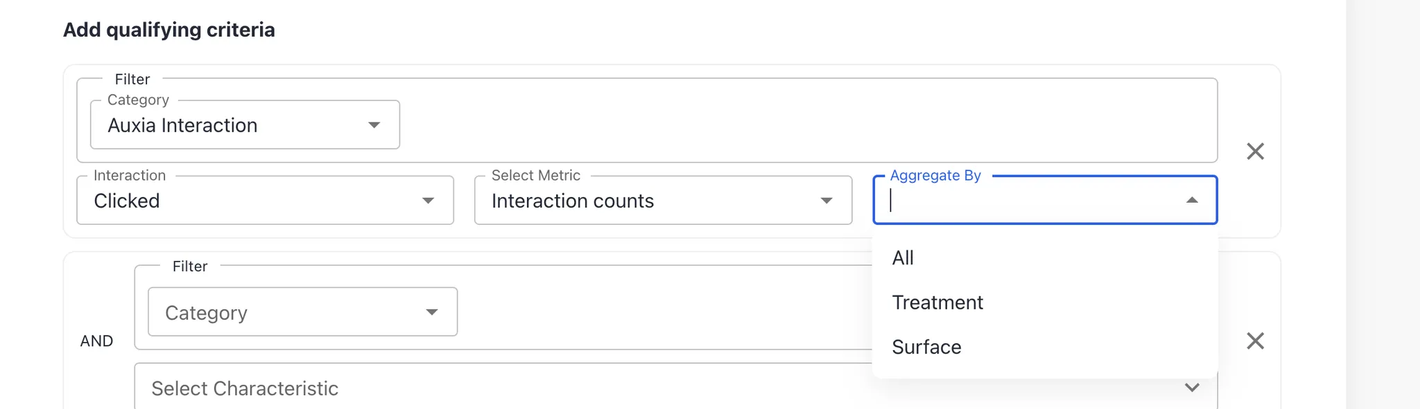 Select aggregation
